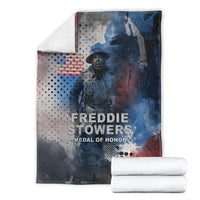 Freddie Stowers Blanket African American Military Hero - Medal Of Honor 157th Infantry Division
