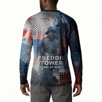 Freddie Stowers Button Sweatshirt African American Military Hero - Medal Of Honor 157th Infantry Division