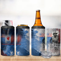 Freddie Stowers 4 in 1 Can Cooler Tumbler African American Military Hero - Medal Of Honor 157th Infantry Division