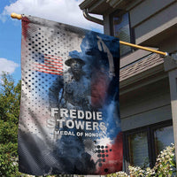 Freddie Stowers Garden Flag African American Military Hero - Medal Of Honor 157th Infantry Division