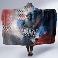 Freddie Stowers Hooded Blanket African American Military Hero - Medal Of Honor 157th Infantry Division