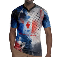 Freddie Stowers Rugby Jersey African American Military Hero - Medal Of Honor 157th Infantry Division
