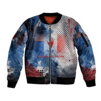 Freddie Stowers Sleeve Zip Bomber Jacket African American Military Hero - Medal Of Honor 157th Infantry Division