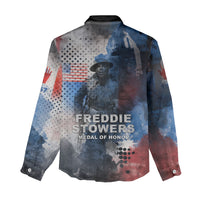 Freddie Stowers Women Casual Shirt African American Military Hero - Medal Of Honor 157th Infantry Division