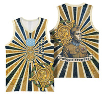 Freddie Stowers Basketball Jersey Medal Of Honor Hero - Vintage Retro Sunburst - Military Valor Heritage