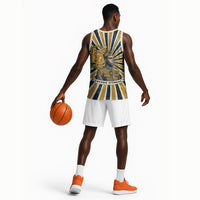 Freddie Stowers Basketball Jersey Medal Of Honor Hero - Vintage Retro Sunburst - Military Valor Heritage