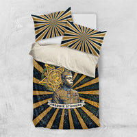 Freddie Stowers Bedding Set Medal Of Honor Hero - Vintage Retro Sunburst - Military Valor Heritage