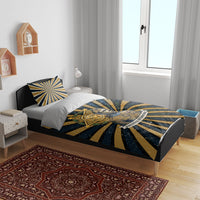 Freddie Stowers Bedding Set Medal Of Honor Hero - Vintage Retro Sunburst - Military Valor Heritage