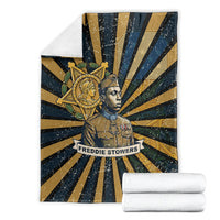 Freddie Stowers Blanket Medal Of Honor Hero - Vintage Retro Sunburst - Military Valor Heritage