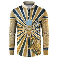 Freddie Stowers Button Sweatshirt Medal Of Honor Hero - Vintage Retro Sunburst - Military Valor Heritage