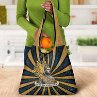 Freddie Stowers Grocery Bag Medal Of Honor Hero - Vintage Retro Sunburst - Military Valor Heritage