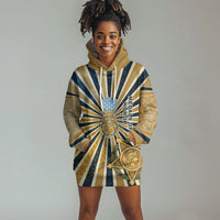 Freddie Stowers Hoodie Dress Medal Of Honor Hero - Vintage Retro Sunburst - Military Valor Heritage