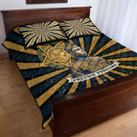 Freddie Stowers Quilt Bed Set Medal Of Honor Hero - Vintage Retro Sunburst - Military Valor Heritage