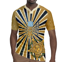 Freddie Stowers Rugby Jersey Medal Of Honor Hero - Vintage Retro Sunburst - Military Valor Heritage