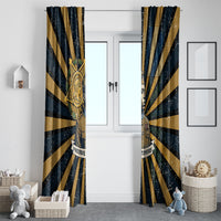 Freddie Stowers Window Curtain Medal Of Honor Hero - Vintage Retro Sunburst - Military Valor Heritage