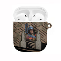Freddie Stowers African American AirPods Case Medal Of Honor Red Hand - Military Camouflage Striped World War I