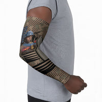 Freddie Stowers African American Arm Sleeves Medal Of Honor Red Hand - Military Camouflage Striped World War I