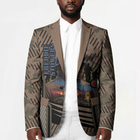 Freddie Stowers African American Blazer Medal Of Honor Red Hand - Military Camouflage Striped World War I