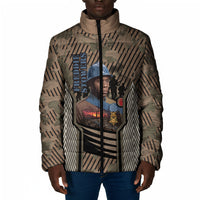 Freddie Stowers African American Padded Jacket Medal Of Honor Red Hand - Military Camouflage Striped World War I