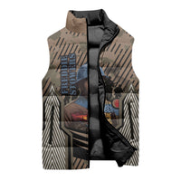 Freddie Stowers African American Sleeveless Puffer Jacket Medal Of Honor Red Hand - Military Camouflage Striped World War I