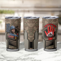 Freddie Stowers African American Tumbler Cup Medal Of Honor Red Hand - Military Camouflage Striped World War I