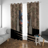 Freddie Stowers African American Window Curtain Medal Of Honor Red Hand - Military Camouflage Striped World War I
