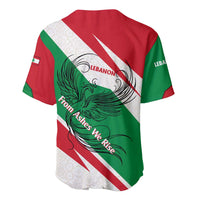 Lebanon Phoenix Baseball Jersey with Cedar Flag Colors and Inspirational Quote