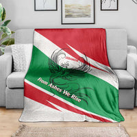 Lebanon Phoenix Blanket with Cedar Flag Colors and Inspirational Quote