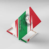 Lebanon Phoenix Canvas Wall Art with Cedar Flag Colors and Inspirational Quote