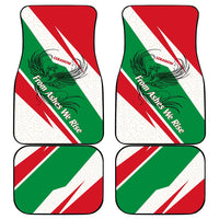 Lebanon Phoenix Car Mats with Cedar Flag Colors and Inspirational Quote