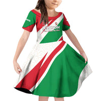 Lebanon Phoenix Family Matching Off Shoulder Short Dress and Hawaiian Shirt with Cedar Flag Colors and Inspirational Quote