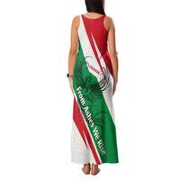 Lebanon Phoenix Family Matching Tank Maxi Dress and Hawaiian Shirt with Cedar Flag Colors and Inspirational Quote