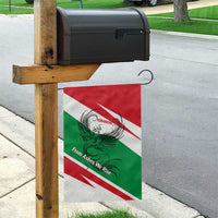 Lebanon Phoenix Garden Flag with Cedar Flag Colors and Inspirational Quote