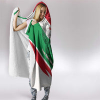 Lebanon Phoenix Hooded Blanket with Cedar Flag Colors and Inspirational Quote