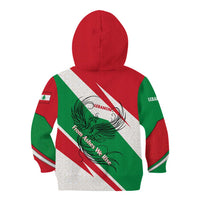 Lebanon Phoenix Kid Hoodie with Cedar Flag Colors and Inspirational Quote