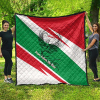 Lebanon Phoenix Quilt with Cedar Flag Colors and Inspirational Quote