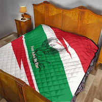 Lebanon Phoenix Quilt with Cedar Flag Colors and Inspirational Quote