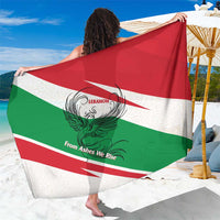 Lebanon Phoenix Sarong with Cedar Flag Colors and Inspirational Quote