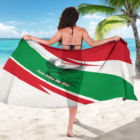 Lebanon Phoenix Sarong with Cedar Flag Colors and Inspirational Quote