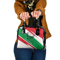 Lebanon Phoenix Shoulder Handbag with Cedar Flag Colors and Inspirational Quote