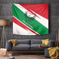 Lebanon Phoenix Tapestry with Cedar Flag Colors and Inspirational Quote