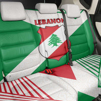Lebanon Flag Shield Back Car Seat Cover with Cedar Emblem and National Colors