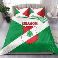 Lebanon Flag Shield Bedding Set with Cedar Emblem and National Colors