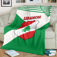 Lebanon Flag Shield Blanket with Cedar Emblem and National Colors
