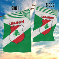 Lebanon Flag Shield Garden Flag with Cedar Emblem and National Colors