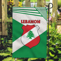 Lebanon Flag Shield Garden Flag with Cedar Emblem and National Colors