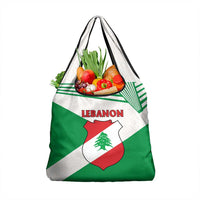 Lebanon Flag Shield Grocery Bag with Cedar Emblem and National Colors