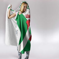 Lebanon Flag Shield Hooded Blanket with Cedar Emblem and National Colors