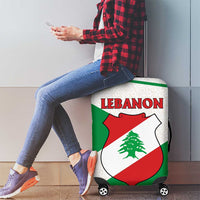 Lebanon Flag Shield Luggage Cover with Cedar Emblem and National Colors