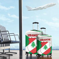 Lebanon Flag Shield Luggage Cover with Cedar Emblem and National Colors